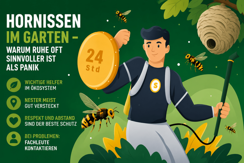 Hornissen im Garten – warum Ruhe oft sinnvoller ist als Panik
