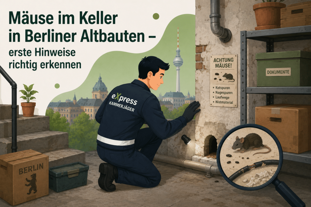 Mäuse im Keller in Berliner Altbauten – erste Hinweise richtig erkennen